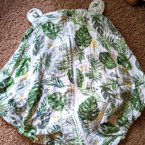 Bebe Au Lait Rainforest muslin car seat cover